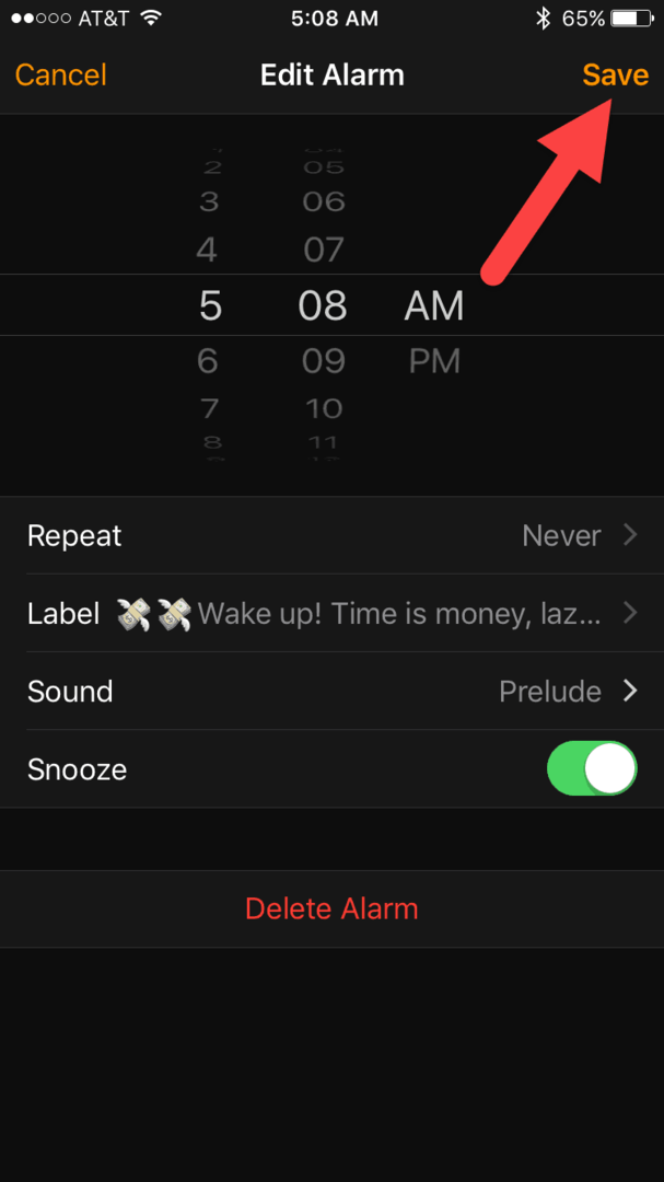 Cómo configurar las etiquetas de alarma del iPhone y desactivar el botón de repetición