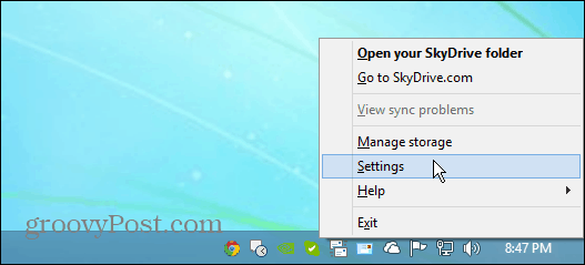Configuración de SkyDrive