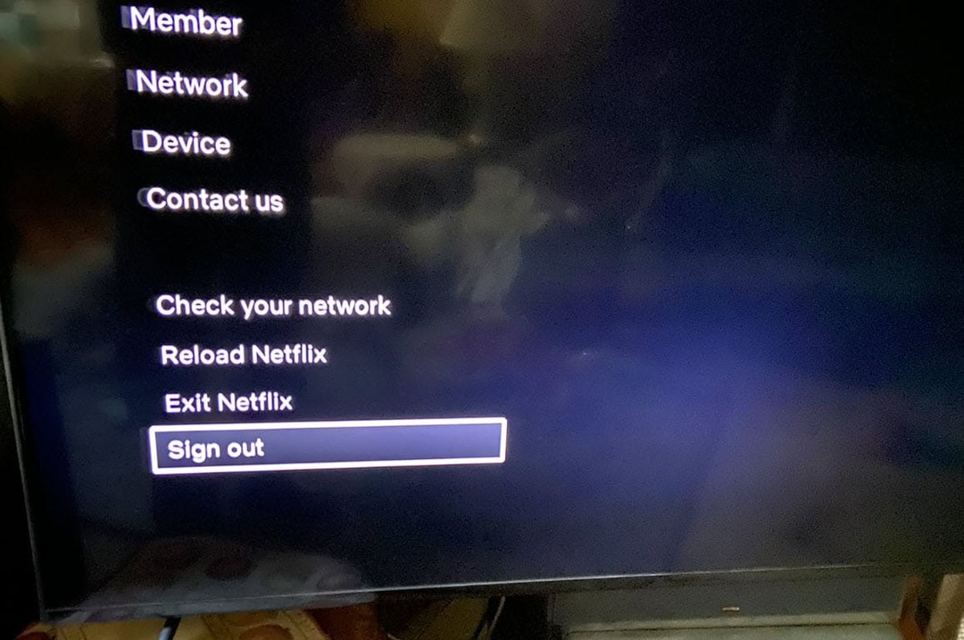 Cerrar sesión de Netflix en un televisor