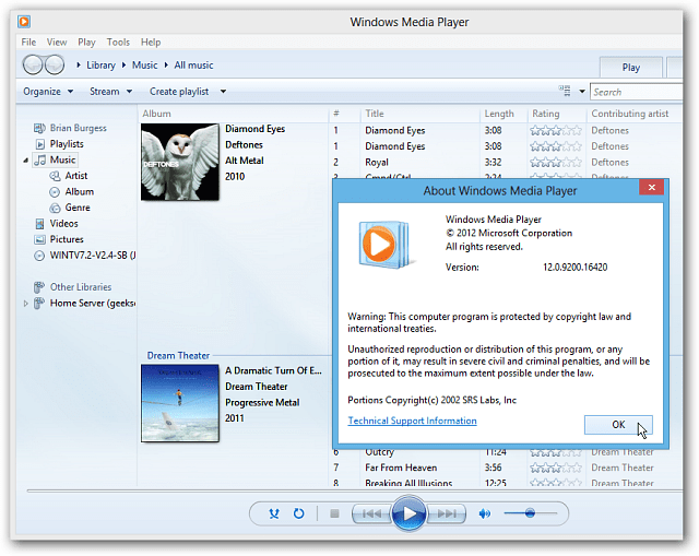 ¿Dónde está Windows Media Player en Windows 8?