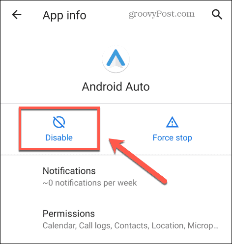 deshabilitar automáticamente android