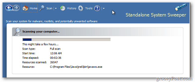 Microsoft Standalone System Sweeper es un Rootkit Analyzer para Windows