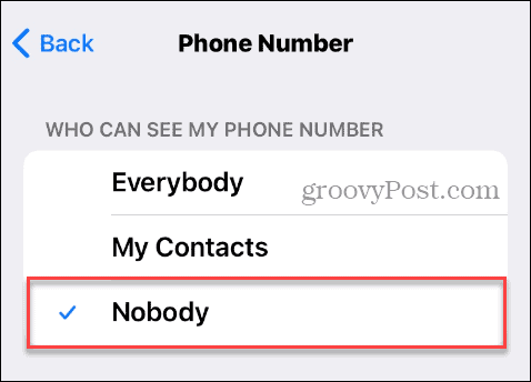 Nadie puede ver el número de teléfono en Telegram en iPhone