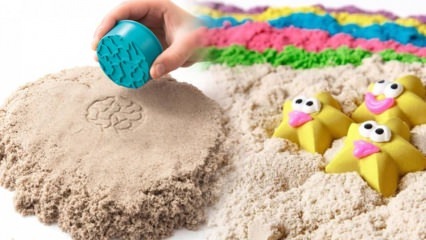 ¡Fabricación de arena cinética para niños! ¿Cómo hacer arena cinética práctica (arena lunar) en casa?