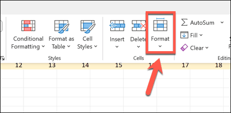 boton de formato excel