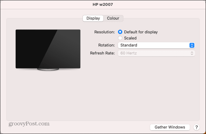 configuración de pantalla externa mac