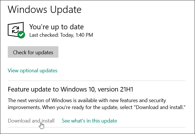 Descarga e instalación de Windows Update