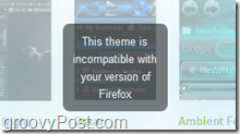 Complementos beta de Firefox incompatibles