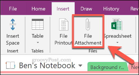 Insertar un documento de Excel como un archivo adjunto en OneNote
