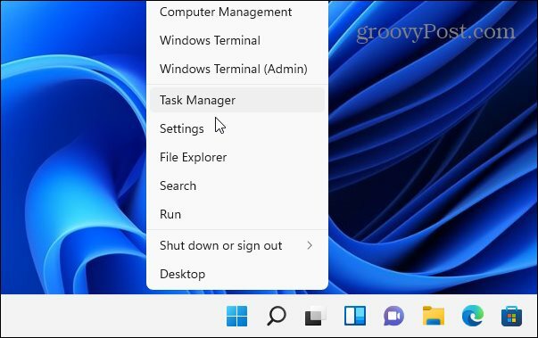 abrir el administrador de tareas de Windows 11