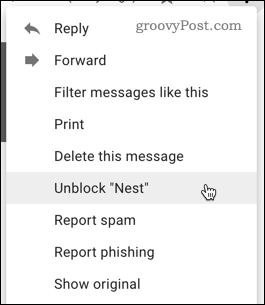 Desbloquear a un usuario en Gmail