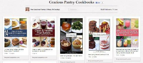 Tablero de libros de cocina de Gracious Pantry