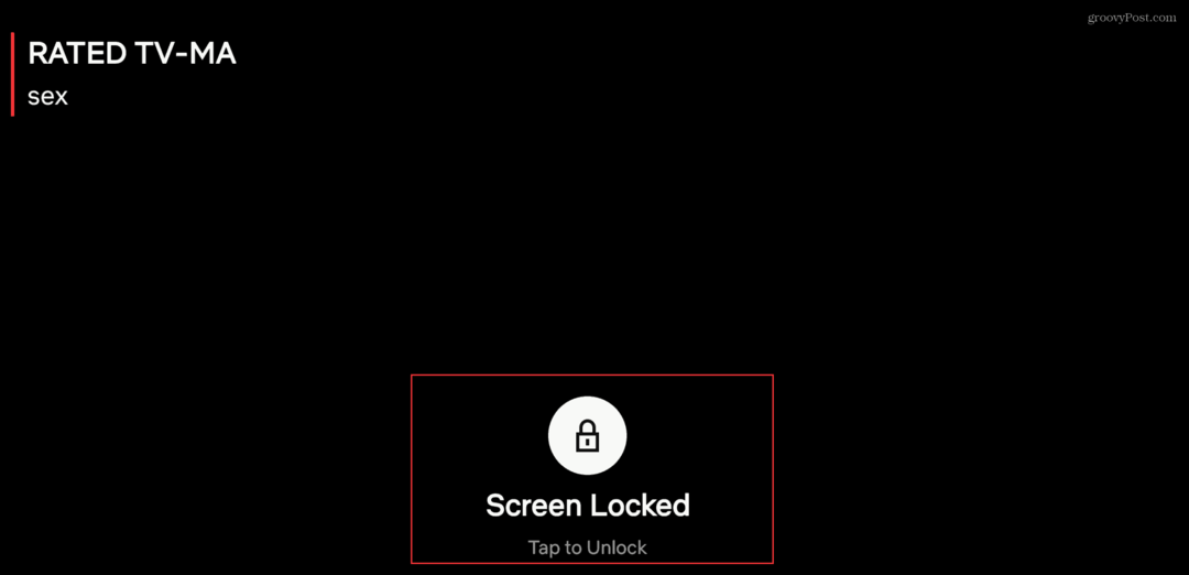 Cómo usar la función de bloqueo de pantalla para la aplicación Netflix