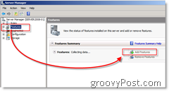 Cómo agregar funciones a Windows Server 2008