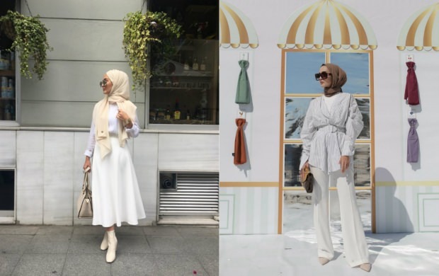 vestido blanco hijab