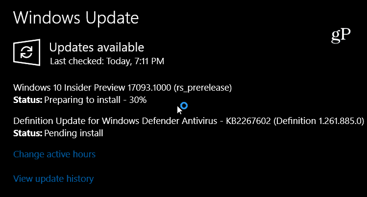 Windows 10 Preview Build 17093