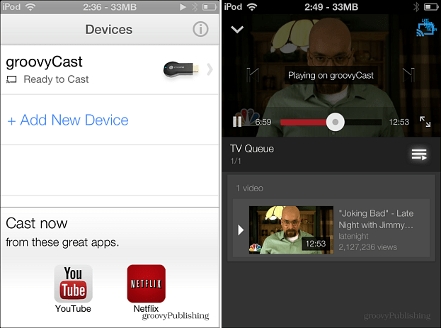 Chromecast en iOS
