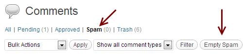 comentarios de spam