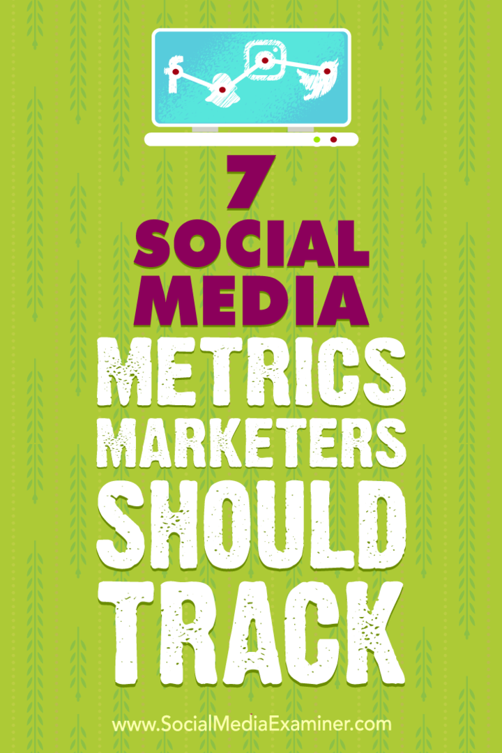 7 métricas de redes sociales que los especialistas en marketing deben rastrear por Sweta Patel en Social Media Examiner.