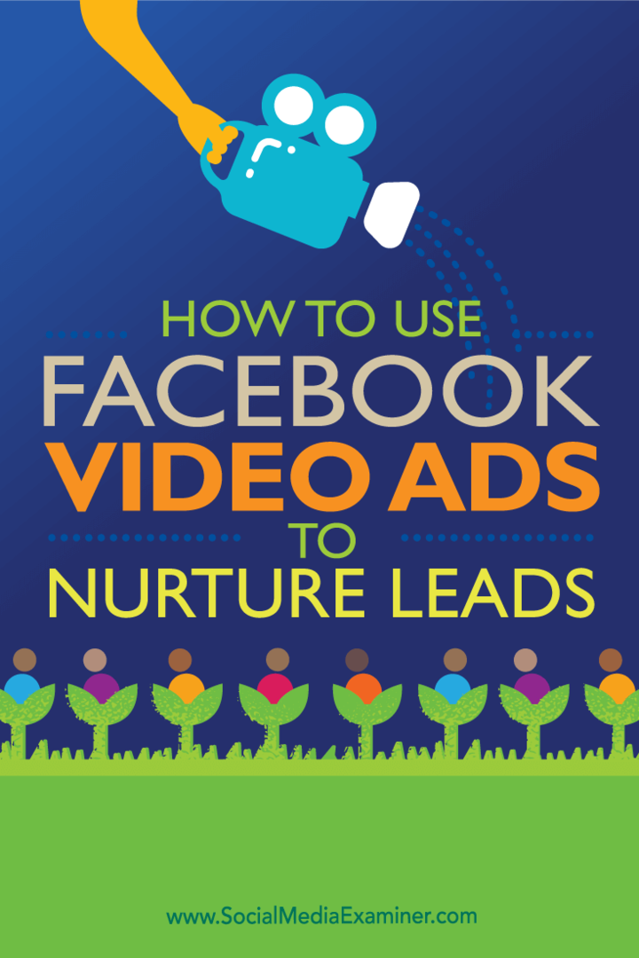 Consejos sobre cómo generar y convertir clientes potenciales con anuncios de video de Facebook.