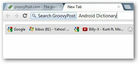 Motores de búsqueda de Chrome 6