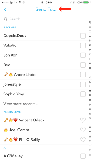Snapchat sugiere amigo
