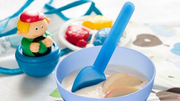 Receta de puré de frutas con yogurt para bebés