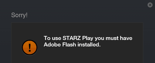 Mensaje de error flash