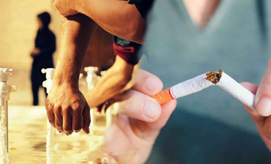 ¿Se rompe la ablución si fumas? ¿Un cigarrillo de Diyanet rompe el wudu? Respuesta a la pregunta...