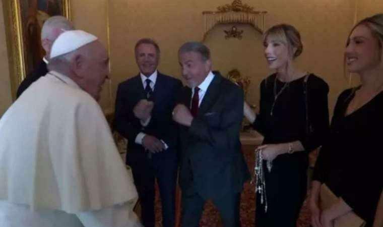 Interesante diálogo entre Sylvester Stallone y el Papa Francisco