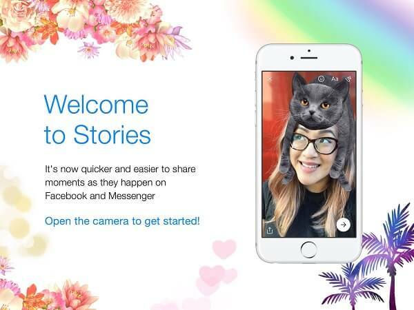 Facebook fusionó Messenger Day con Facebook Stories y lo lanzó como una experiencia llamada simplemente Historias.