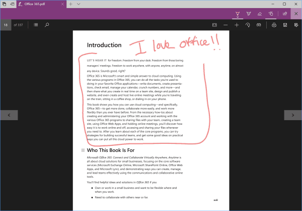 Windows 10 Preview Build 16188 agrega nuevas características de PDF Edge y más