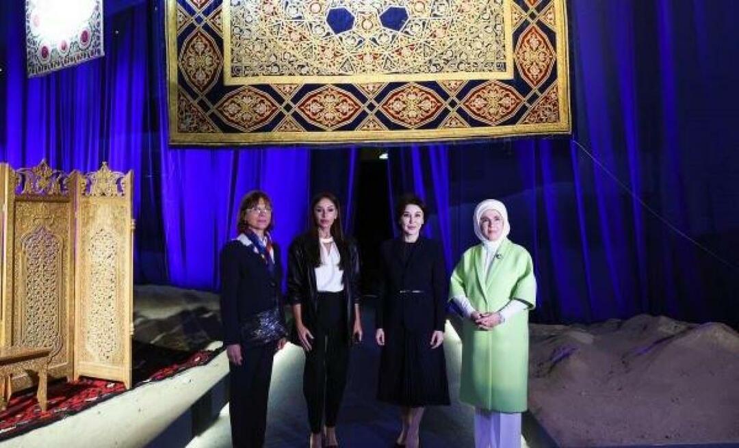 La Primera Dama Erdoğan compartió su agradecimiento a Ziroat Mirziyoyeva, esposa del presidente de Uzbekistán