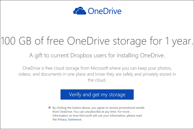 100 GB de almacenamiento gratuito de OneDrive durante dos años (actualizado)