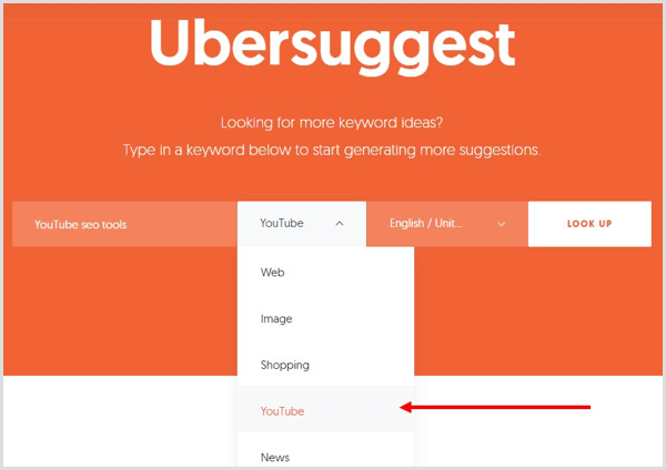 Haz una búsqueda de palabras clave con Ubersuggest.
