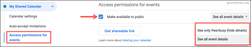 Comparte un calendario de Google públicamente
