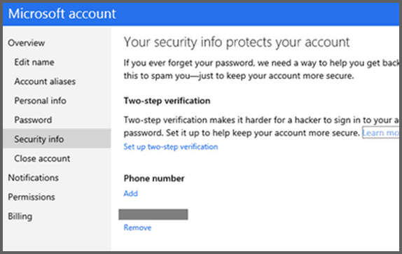 Seguridad: Microsoft lanza cuentas de Microsoft de usuarios de verificación en dos pasos
