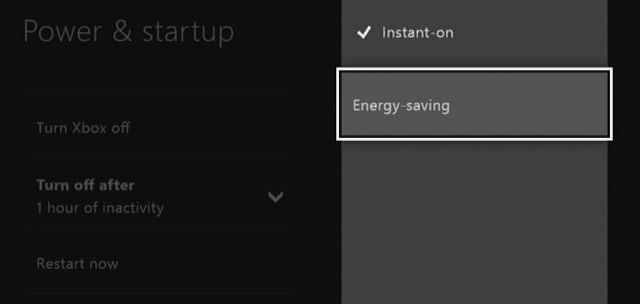 Consejo de Xbox One: habilite el modo de ahorro de energía