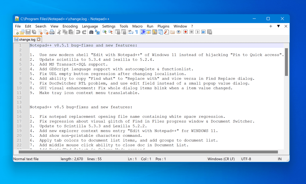 Cómo hacer de Notepad++ el editor de texto predeterminado en Windows 11