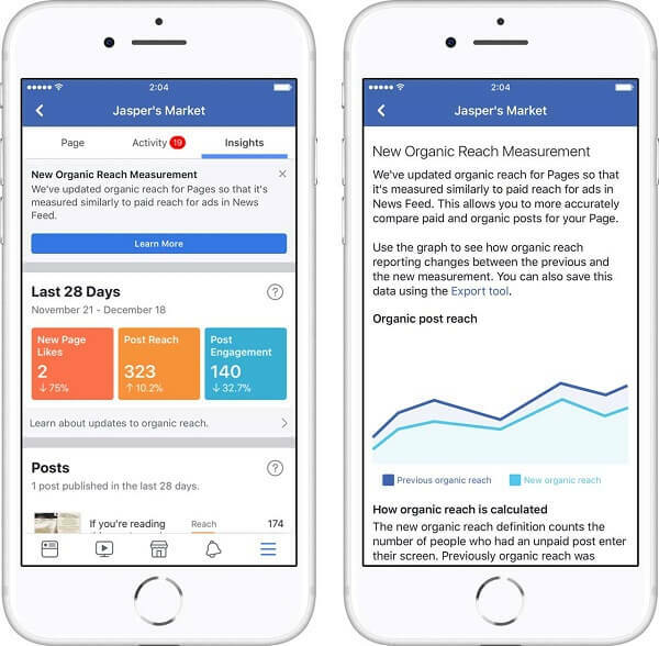 Facebook lanzó dos nuevas actualizaciones de Page Insights que prometen ayudar a las empresas a comprender los resultados que más importan.