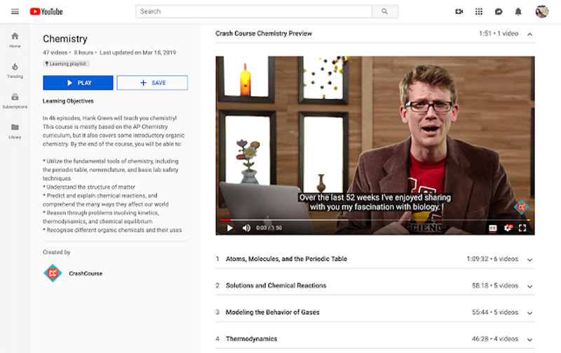 YouTube presenta las listas de reproducción de aprendizaje para proporcionar un entorno de aprendizaje dedicado para las personas que vienen a YouTube para aprender.