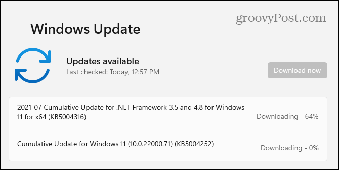 Actualización de Windows 11