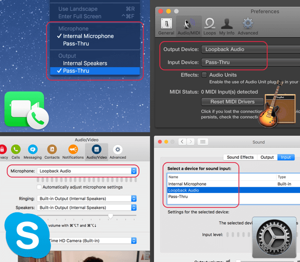 Loopback permite a los usuarios de Mac enrutar el audio desde Zoom o Skype a OBS Studio para capturar el audio de un coanfitrión.