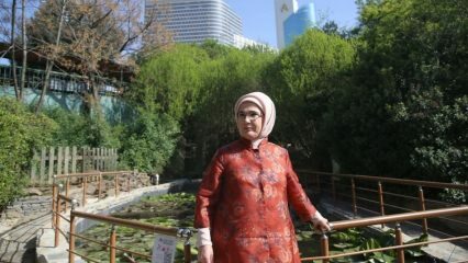 ¡Primera Dama Nezahat Gökyiğit en el Jardín Botánico!