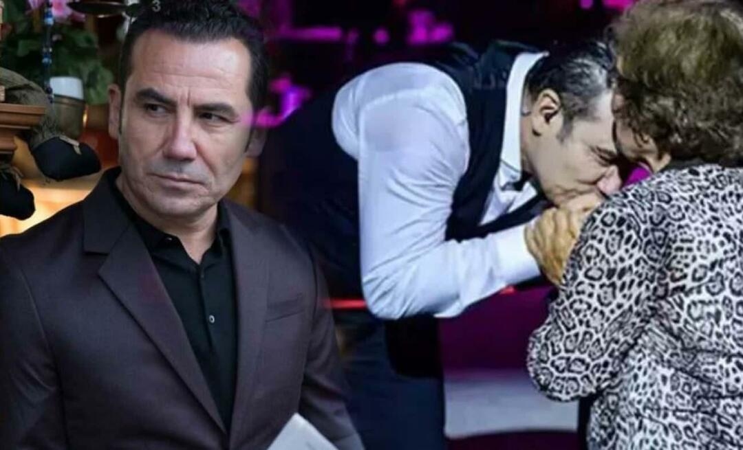 ¡Ferhat Göçer fue apreciado por su acción! Besó la mano de su madre en el escenario.