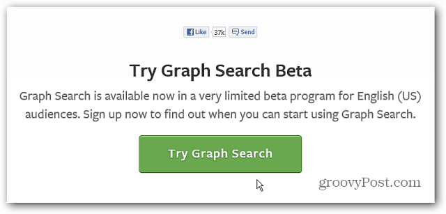Regístrese para la nueva beta de Facebook Graph Search