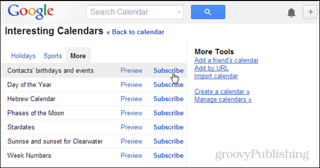 Cómo copiar cumpleaños de contacto a su calendario de Google
