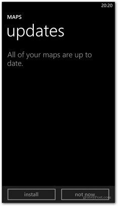 Windows Phone 8: descargue mapas de Bing para uso sin conexión