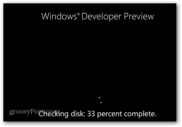 Nueva función de comprobación de errores de disco de Windows 8