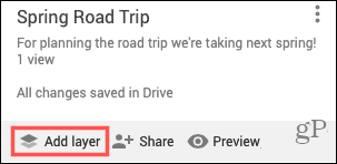 Agregue capas para su viaje por carretera en Google Maps